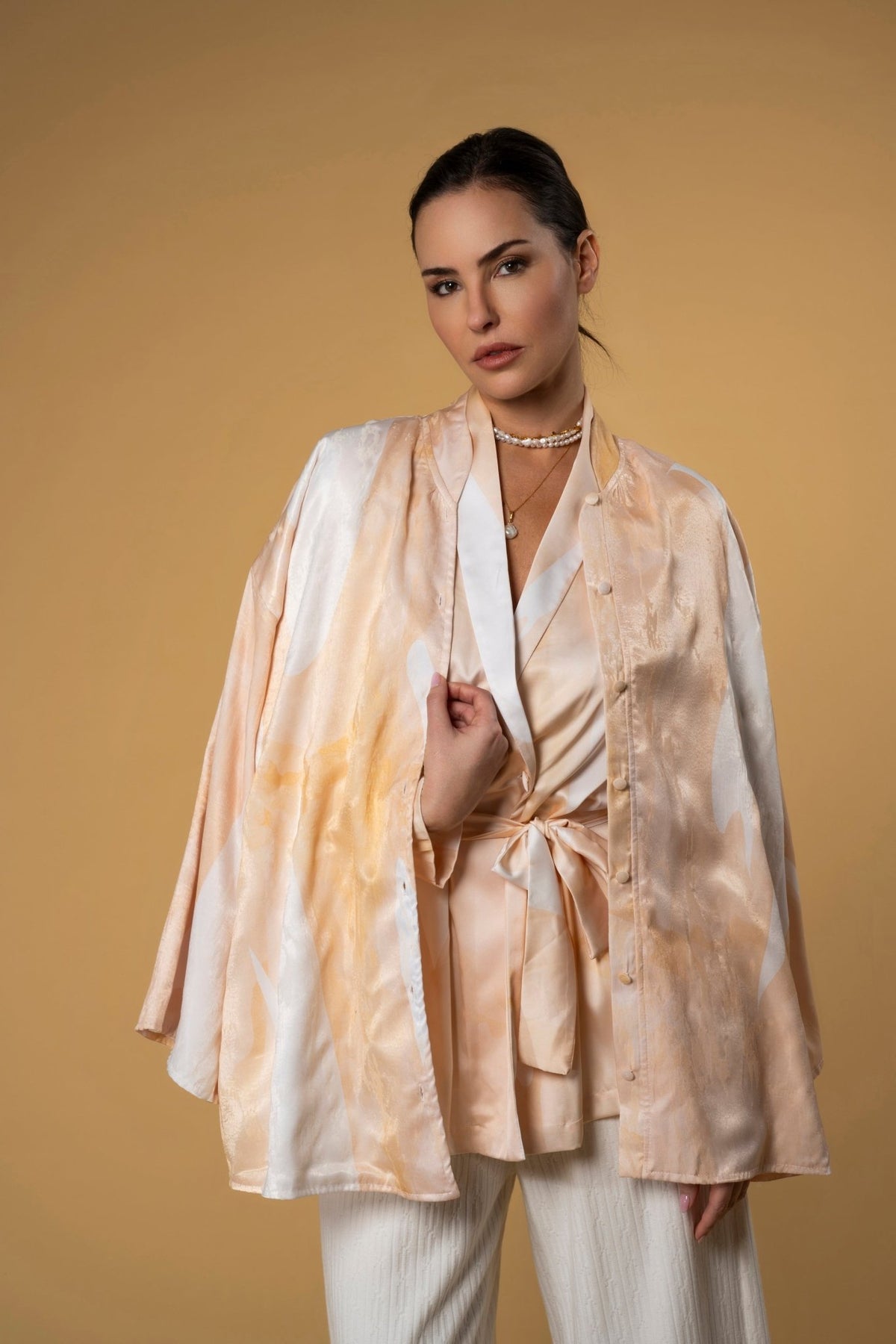 Jacket Jokko Army Sand | بلوزة نسائية Jokko Army Sand - Maison Clad