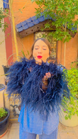 Jacket Jokko Plumage Shimmers Navy سترة Jokko - Maison Clad