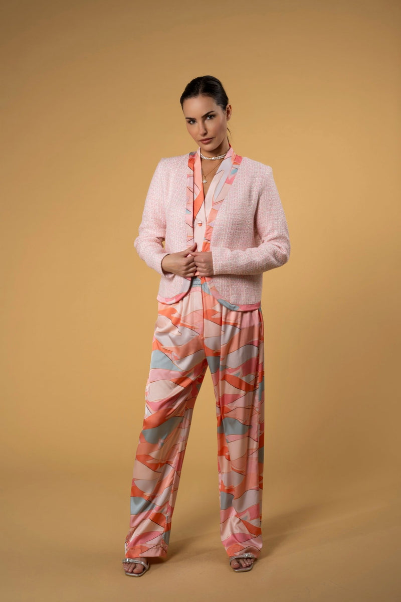 Jacket Tweed Alif Pink |سترة Tweed Alif Pink - Maison Clad