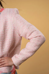 Jacket Tweed Alif Pink |سترة Tweed Alif Pink - Maison Clad