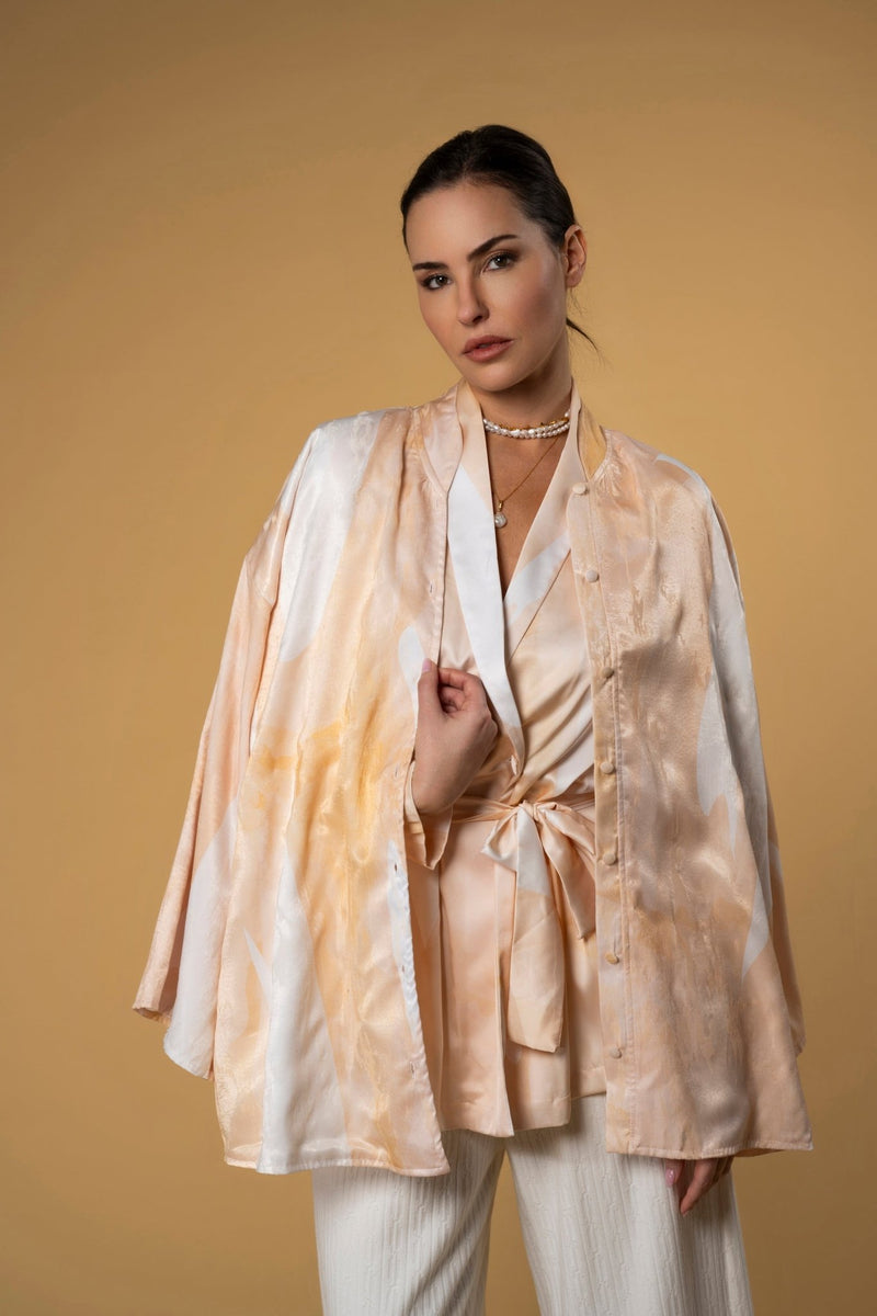 Jacket Velvety Army Sand | بلوزة نسائية Velvety Velvety Army Sand - Maison Clad