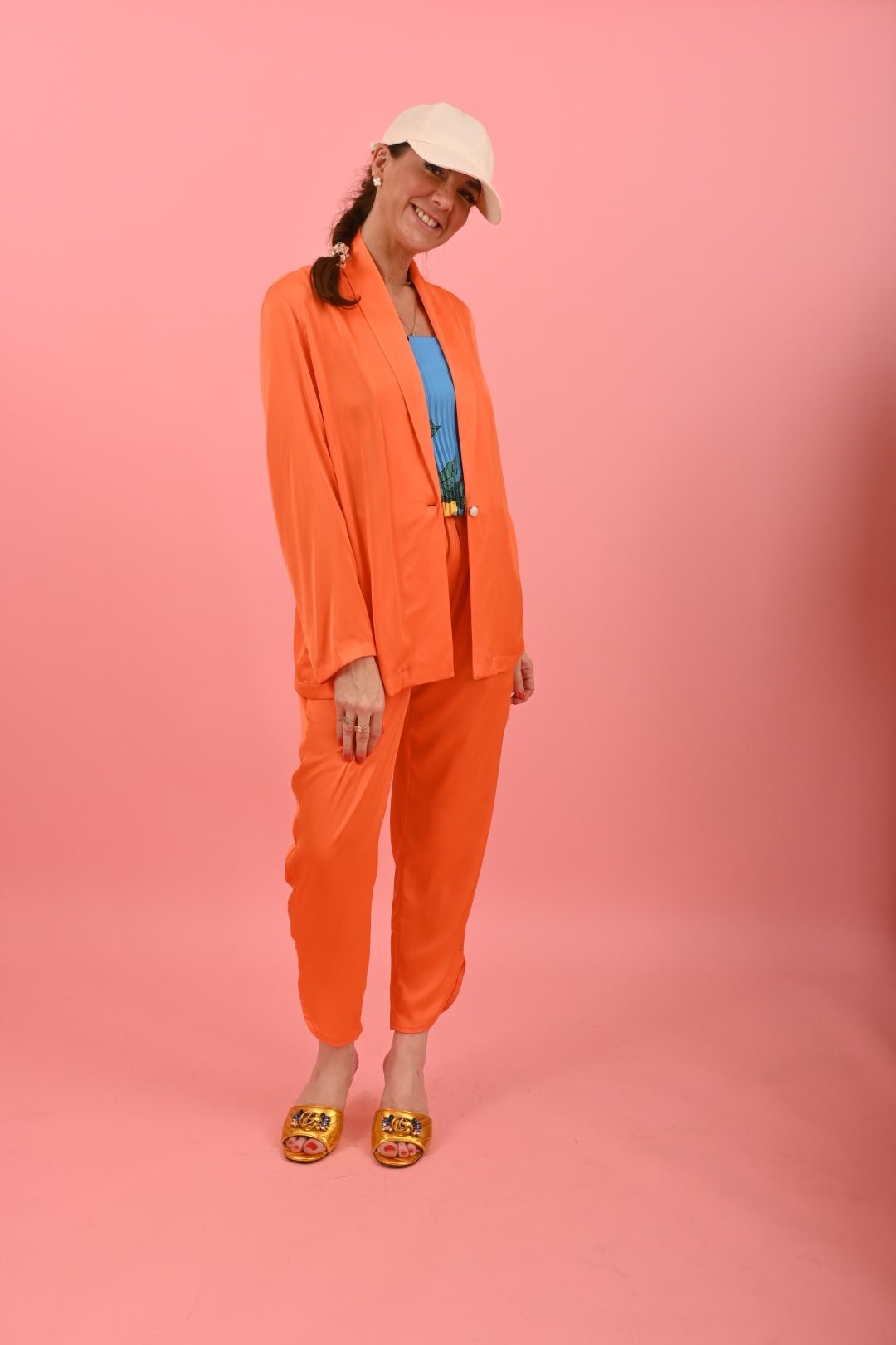 Jben Jacket Orange | بذلة نسائية - Maison Clad