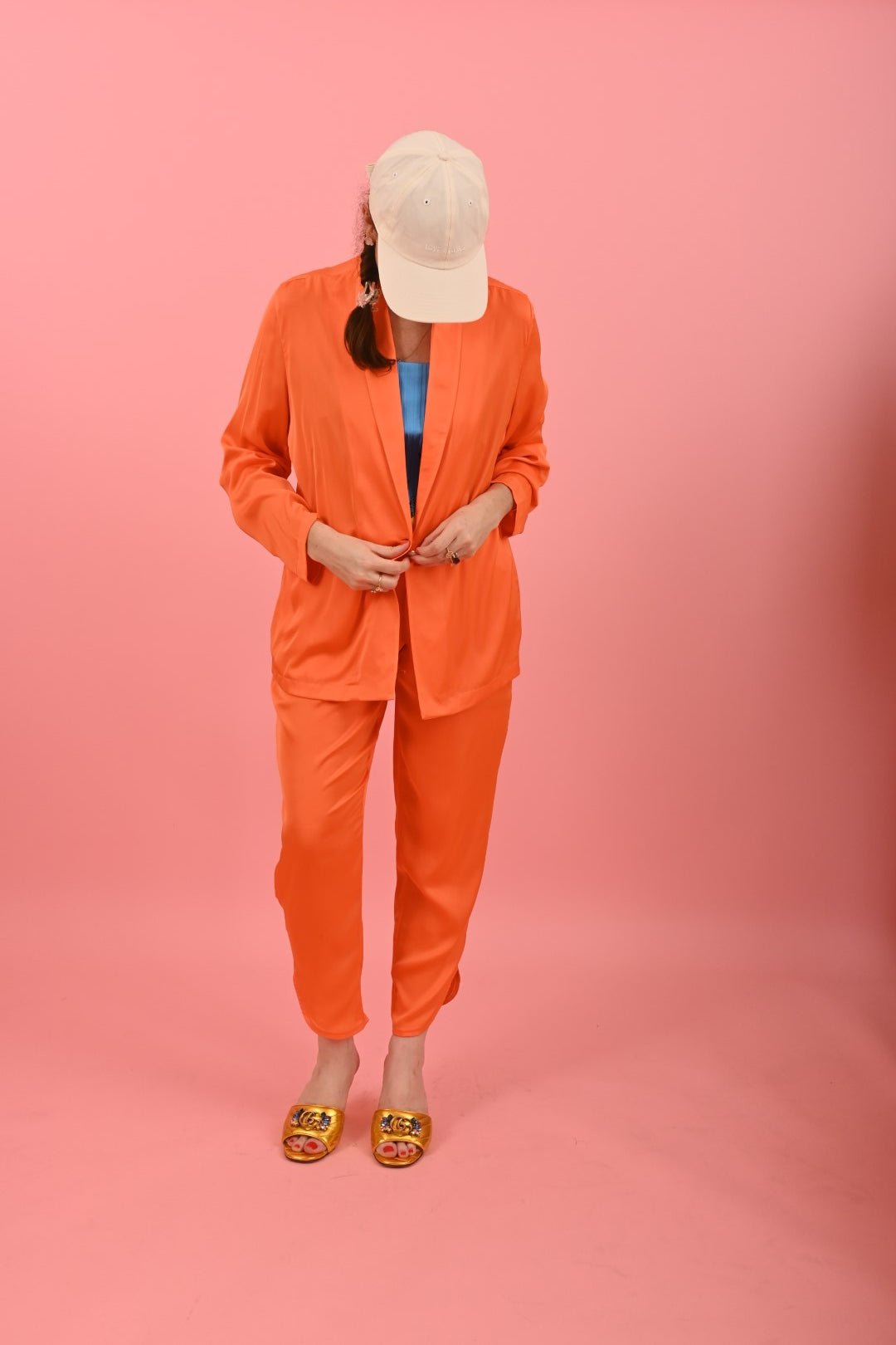 Jben Trouser Orange | بنطلون نسائي - Maison Clad