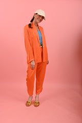 Jben Trouser Orange | بنطلون نسائي - Maison Clad