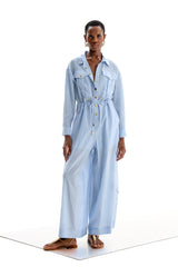 Jumpsuit Siren Blue| المرأة القصيرة - Maison Clad