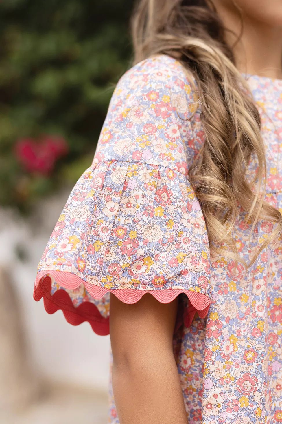 Kids' Blouse Jardin d'été, mini flowers | بلوزة - Maison Clad