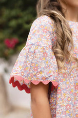 Kids' Blouse Jardin d'été, mini flowers | بلوزة - Maison Clad