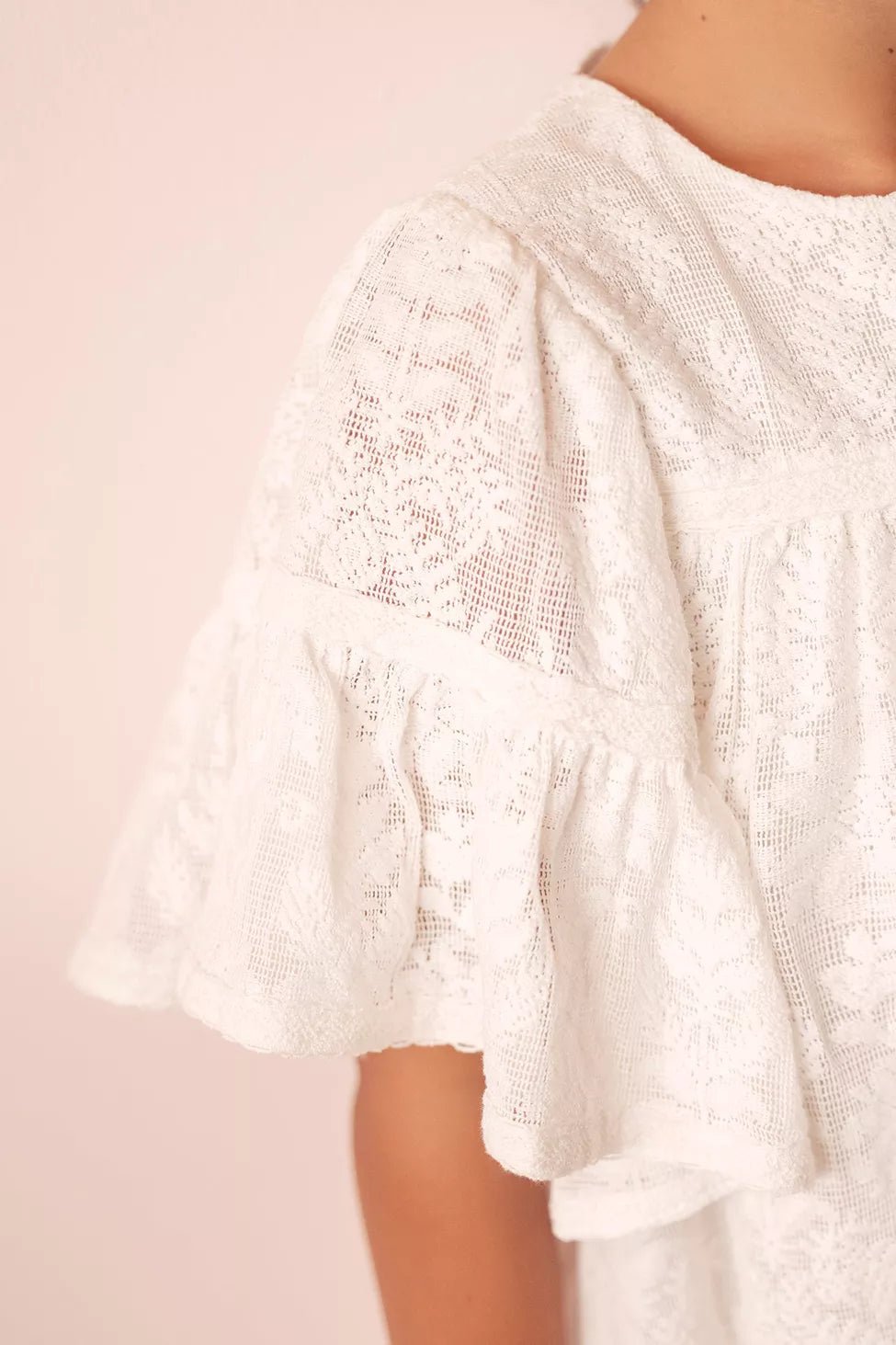 Kids' Dress Capsule Chic - Ecru | فستان - Maison Clad