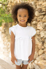 Kids' T-Shirt Balade Parisienne - White | تي شيرت - Maison Clad