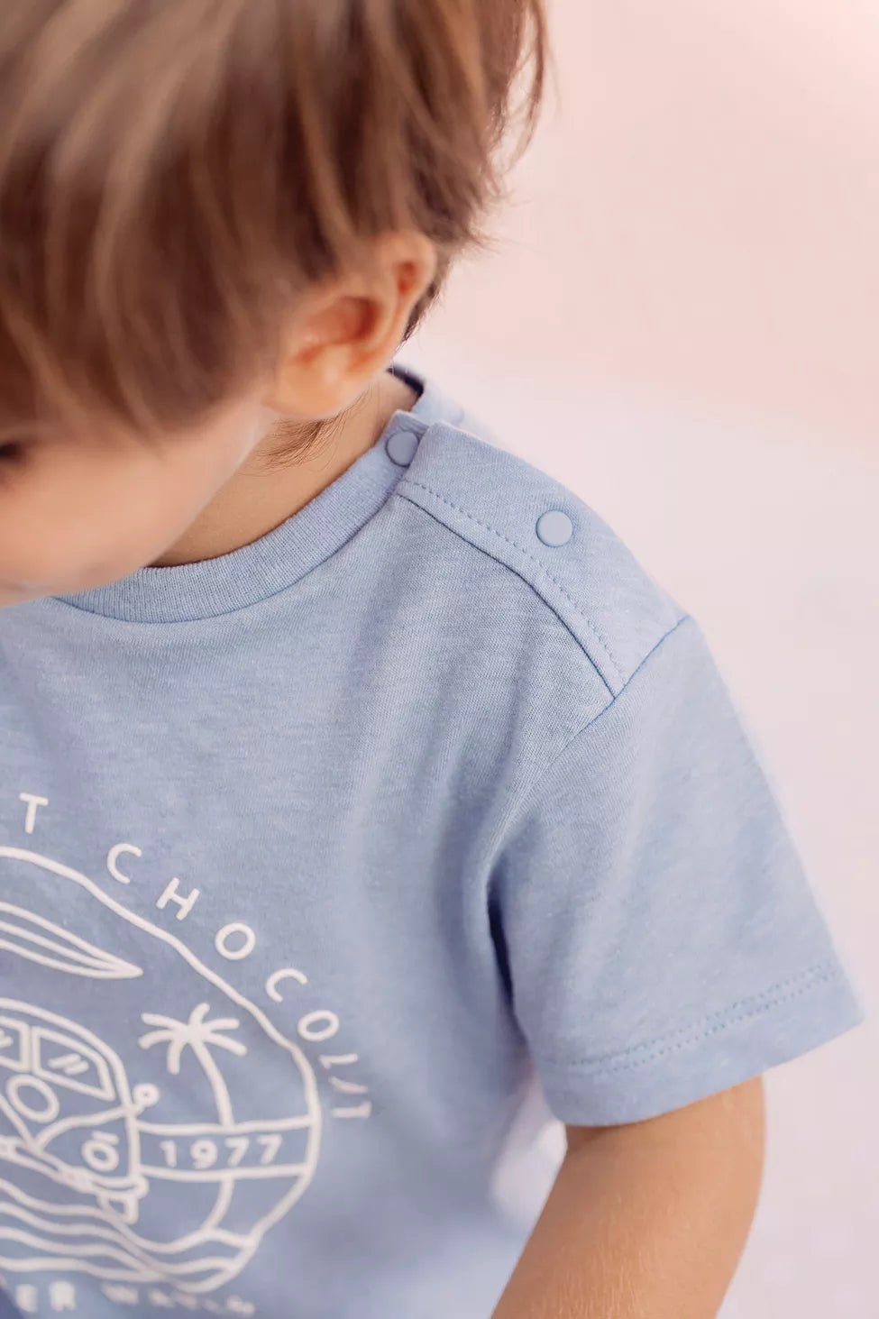 Kids' T-Shirt Carnet de Voyage - Blue | تي شيرت - Maison Clad
