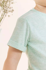 Kids' T-Shirt Carnet de Voyage - Mint | تي شيرت - Maison Clad