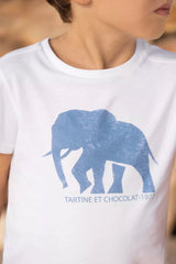 Kids' T-Shirt Explorateur - White | تي شيرت - Maison Clad