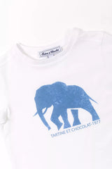 Kids' T-Shirt Explorateur - White | تي شيرت - Maison Clad