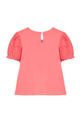 Kids' T-Shirt Jardin d'été - pink | تي شيرت - Maison Clad