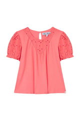 Kids' T-Shirt Jardin d'été - pink | تي شيرت - Maison Clad