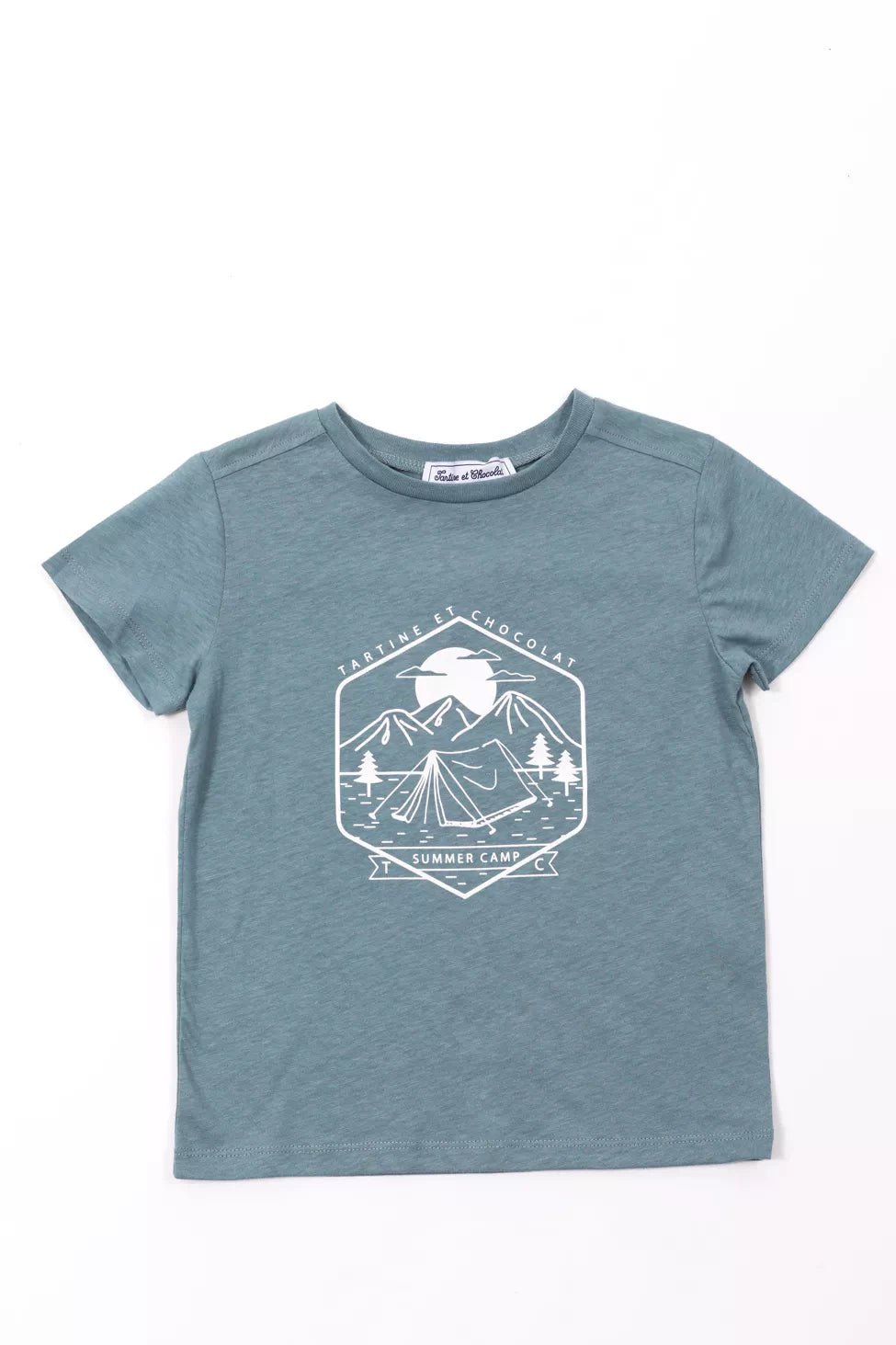 Kids' T-Shirt Summer Camp - Green | تي شيرت - Maison Clad