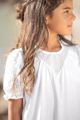 Kids' T-Shirt Un Air de Campagne - White | تي شيرت - Maison Clad