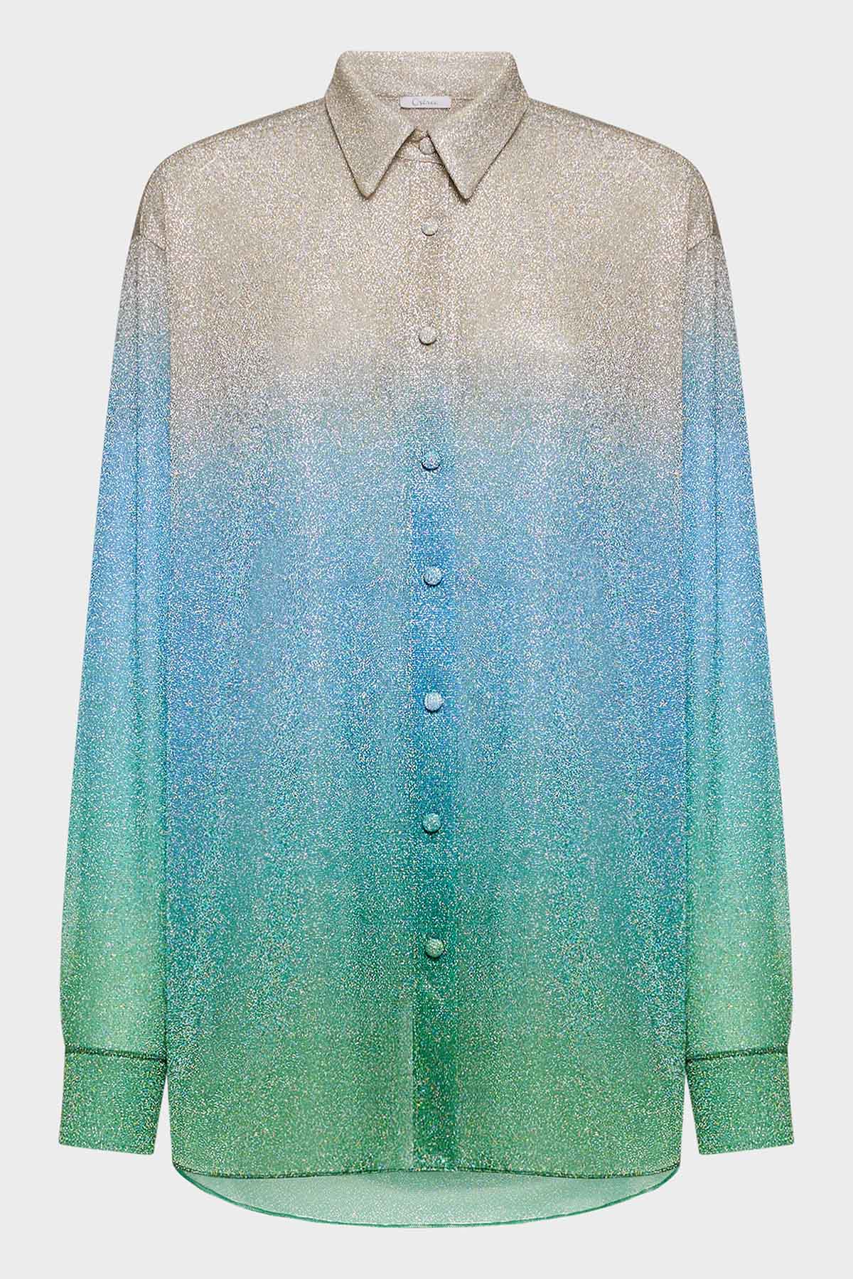 LUMIÈRE SLEEVES SHIRT SHADE BLUE | قميص علوي نسائي - Maison Clad