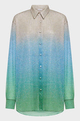 LUMIÈRE SLEEVES SHIRT SHADE BLUE | قميص علوي نسائي - Maison Clad