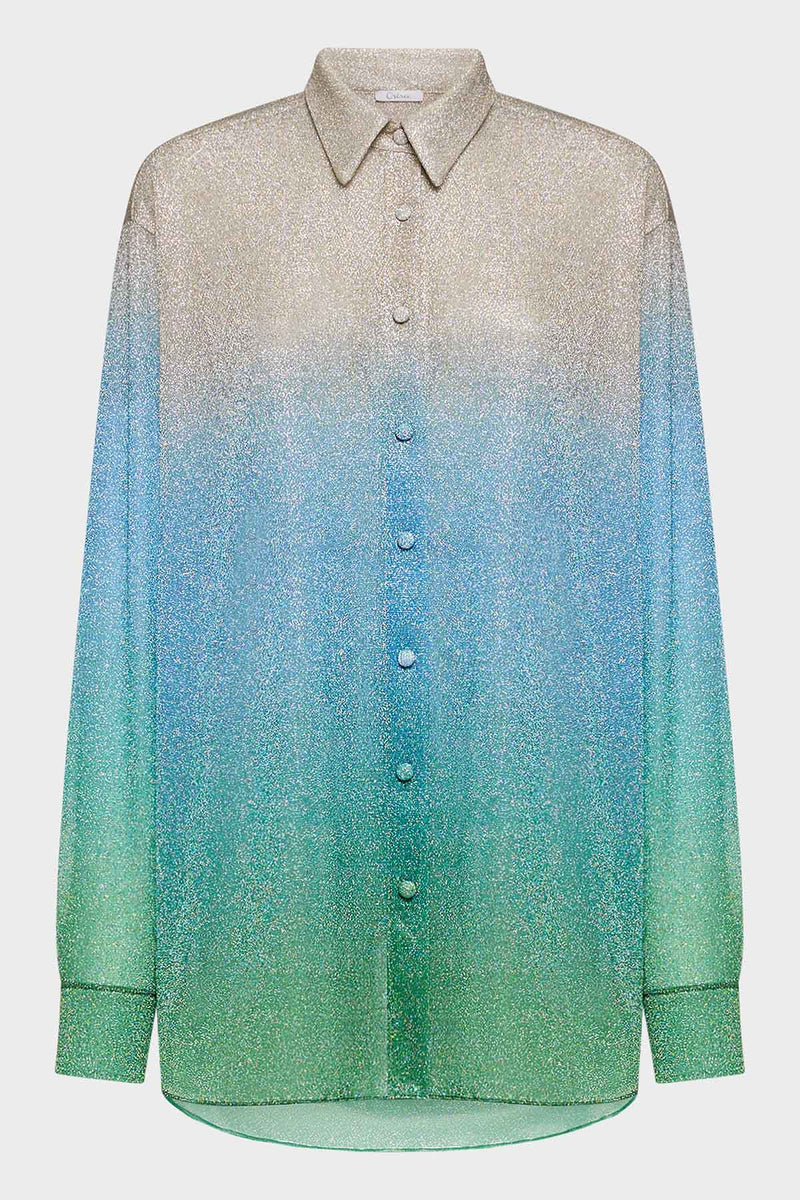 LUMIÈRE SLEEVES SHIRT SHADE BLUE | قميص علوي نسائي - Maison Clad