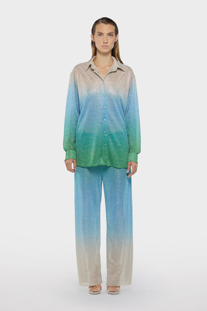 LUMIÈRE SLEEVES SHIRT SHADE BLUE | قميص علوي نسائي - Maison Clad