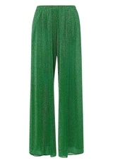 LUMIERE WIDE PANTS EMERALD GREEN | سراويل نسائية - Maison Clad