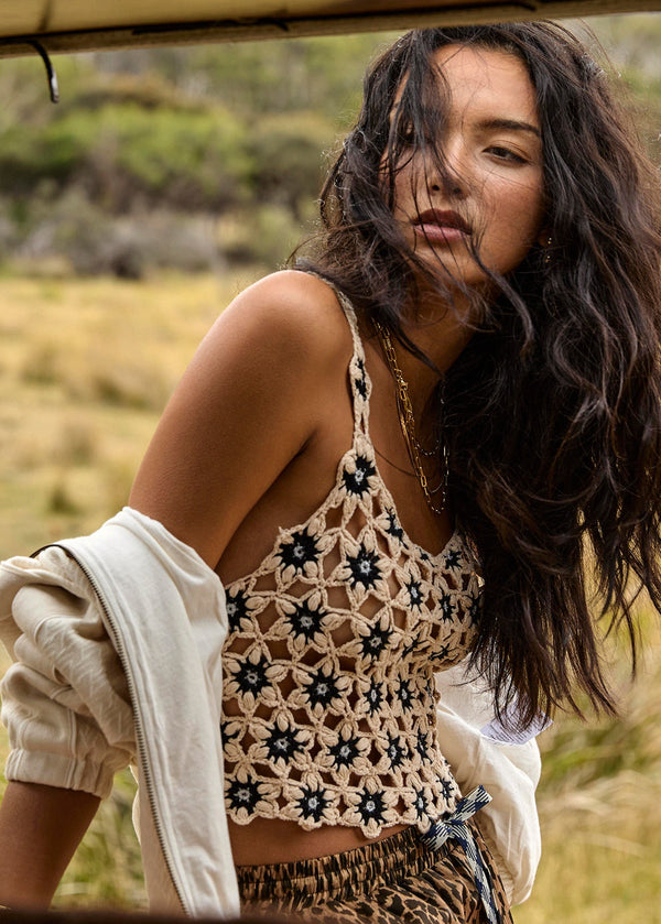 Luminary Lily Crochet Top| بلوزة Luminary Lily Crochet - Maison Clad