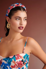 Lunaa Floral Bustier | بلوزة نسائية - Maison Clad