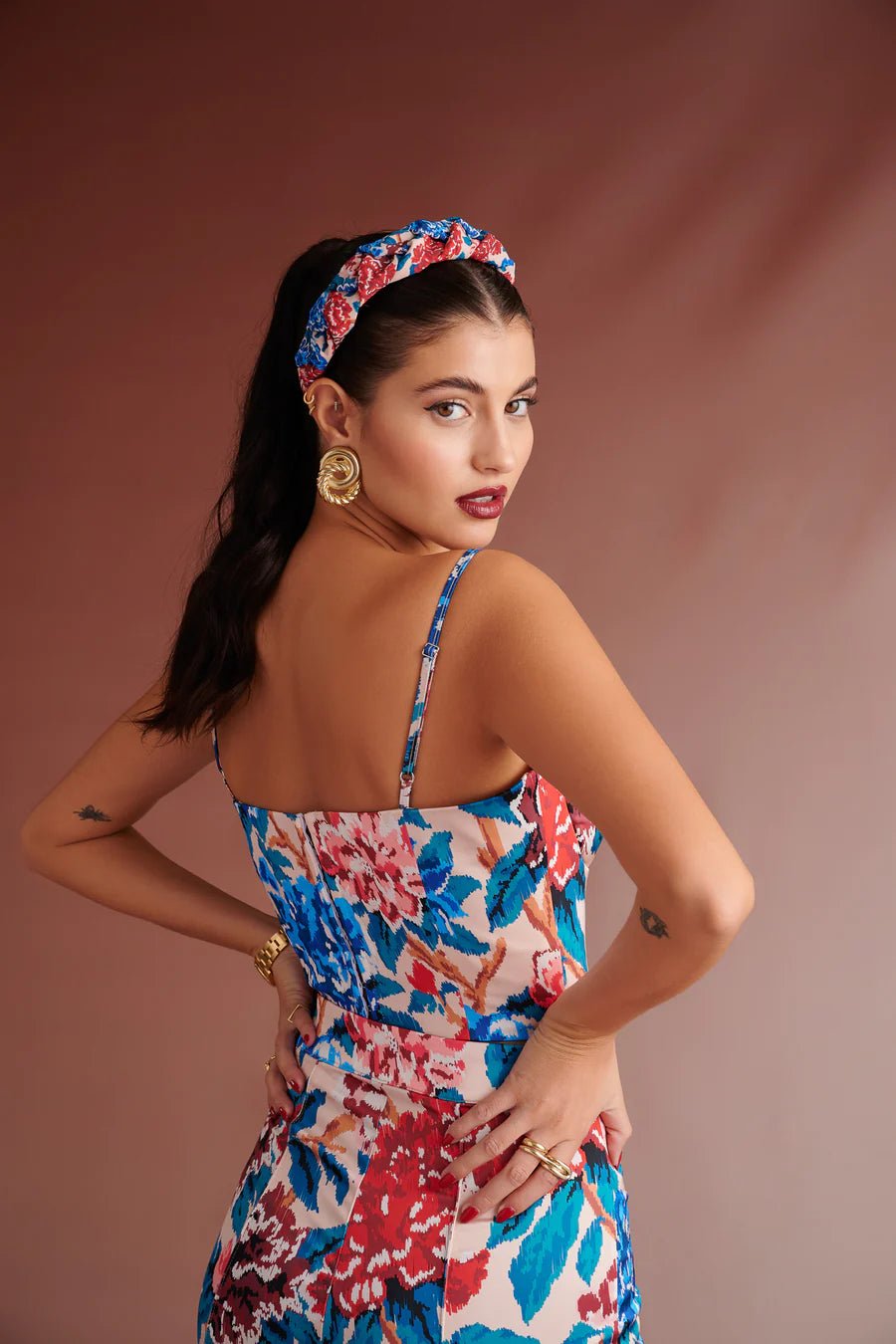 Lunaa Floral Bustier | بلوزة نسائية - Maison Clad