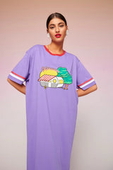 Maria Tee Lavender Dress | لباس المرأة - Maison Clad