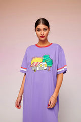 Maria Tee Lavender Dress | لباس المرأة - Maison Clad