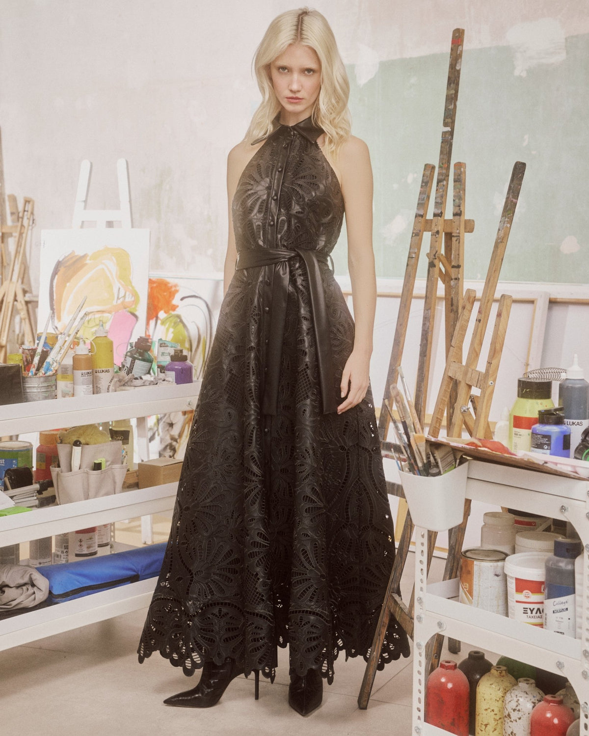 Maxi Dress Hermione Callisto Black/ فستان نسائي - Maison Clad