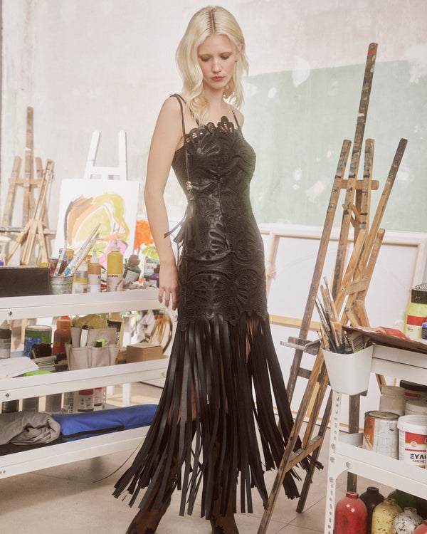 Maxi Dress Ianessa Callisto Black/ فستان نسائي - Maison Clad