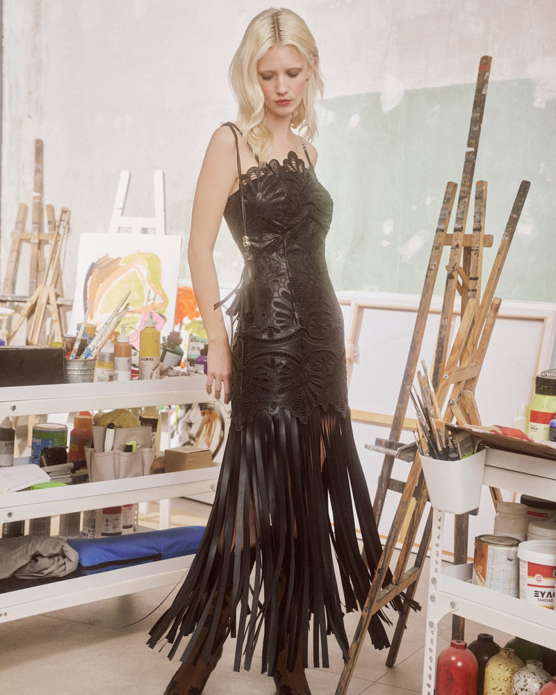 Maxi Dress Ianessa Callisto Black/ فستان نسائي - Maison Clad