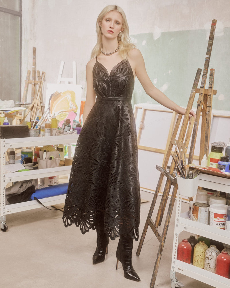 Maxi Dress Ianthe Callisto Black/ فستان نسائي - Maison Clad