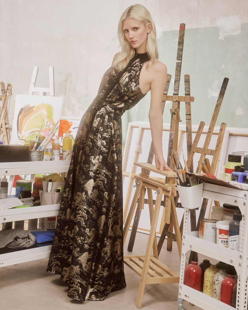 Maxi Dress Kythira Callisto| فستان نسائي - Maison Clad