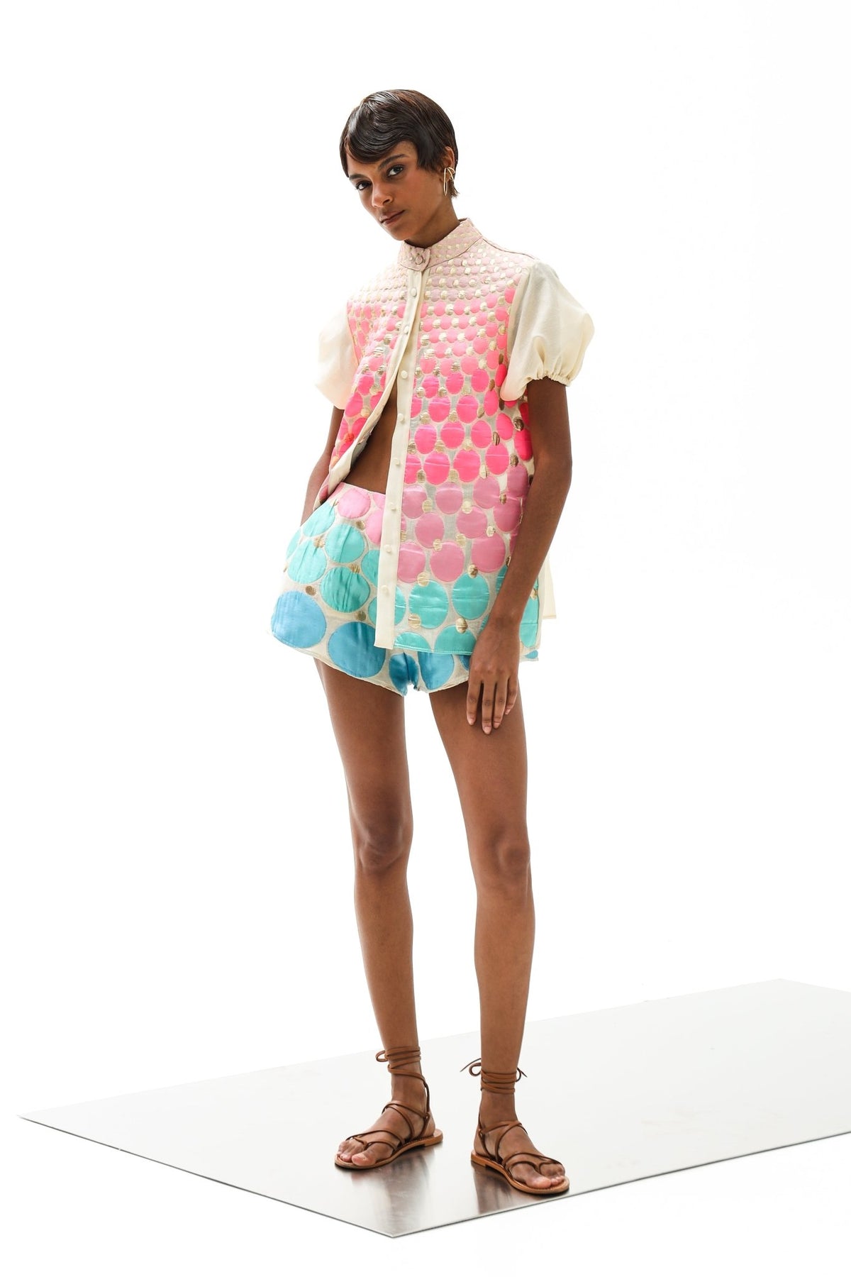Melita Short Althea Multi| تنورة نسائية - Maison Clad