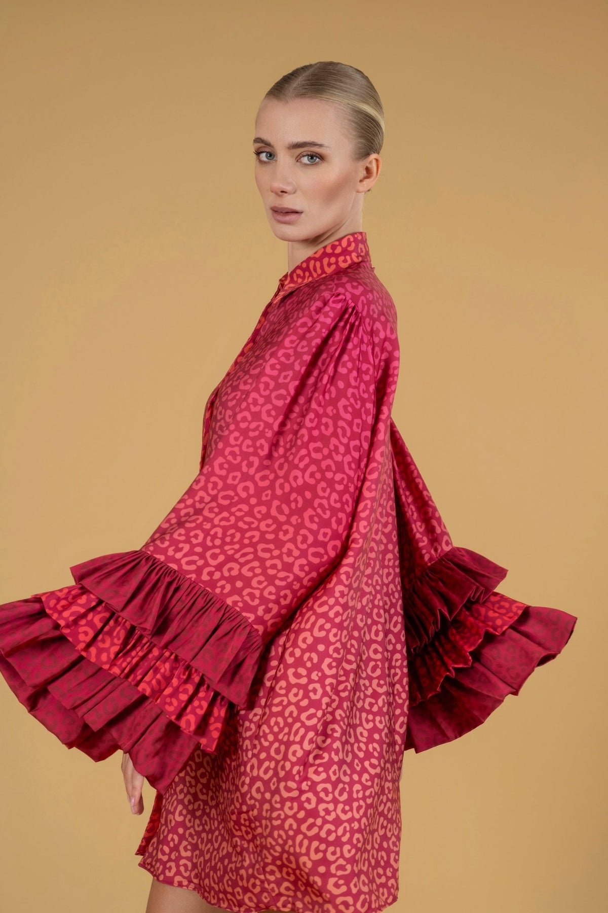 Mon 3 Ruffles Dress l |فستان Mon - Maison Clad