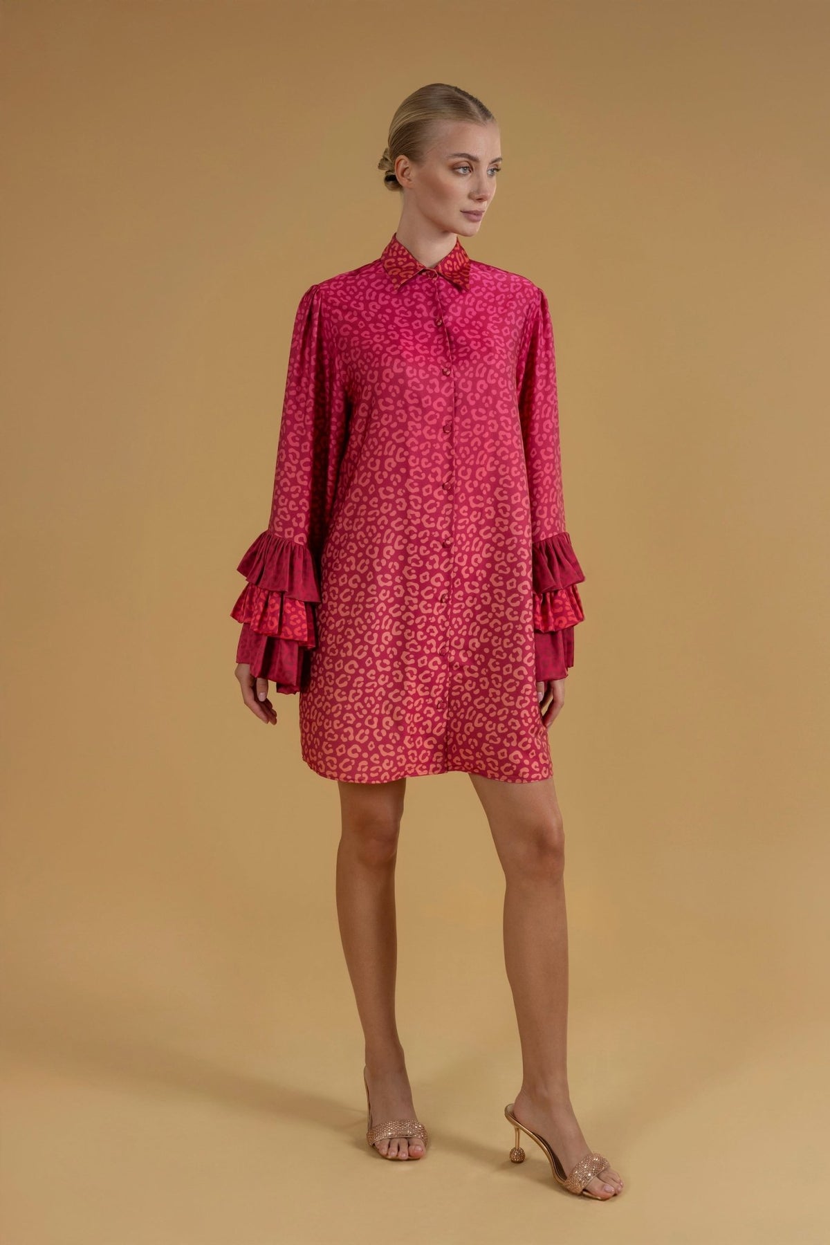 Mon 3 Ruffles Dress l |فستان Mon - Maison Clad