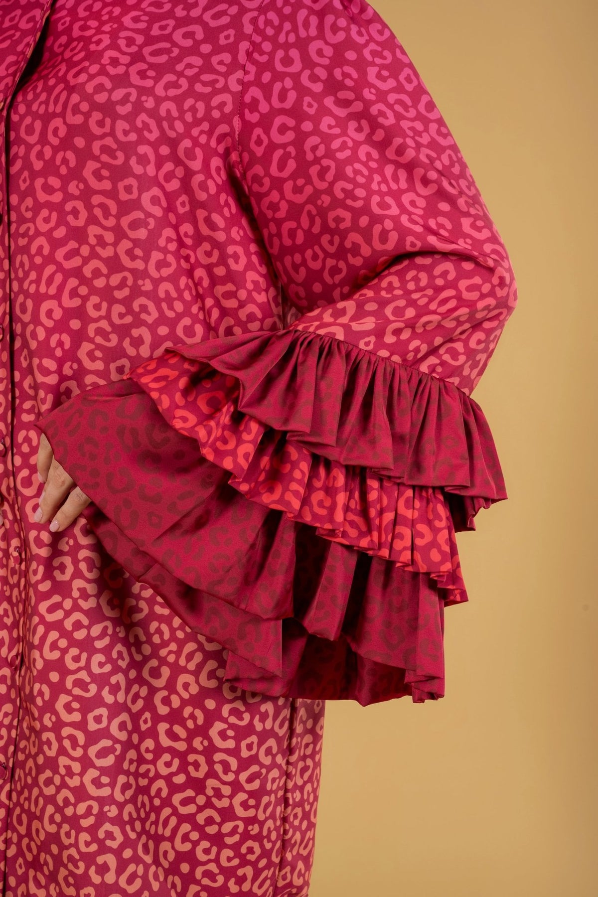 Mon 3 Ruffles Dress l |فستان Mon - Maison Clad