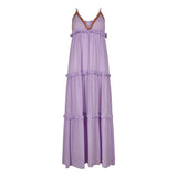 Nina Lila Slip Dress | فستان النوم - Maison Clad