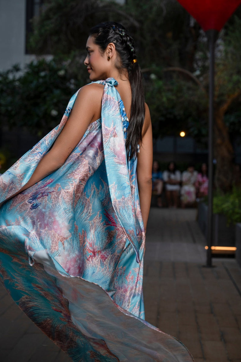 Oro Astrology Pisces Blue l |فستان Oro - Maison Clad