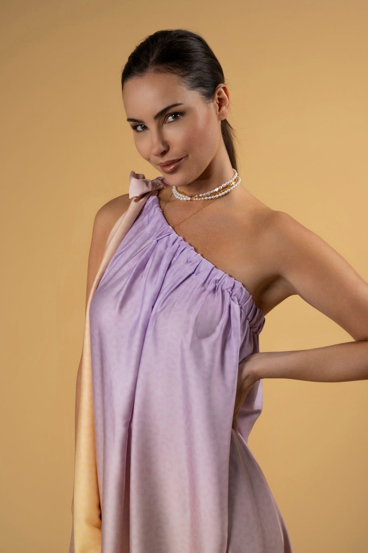Oro Gradient Leo Dress l |فستان Oro Gradient Leo - Maison Clad