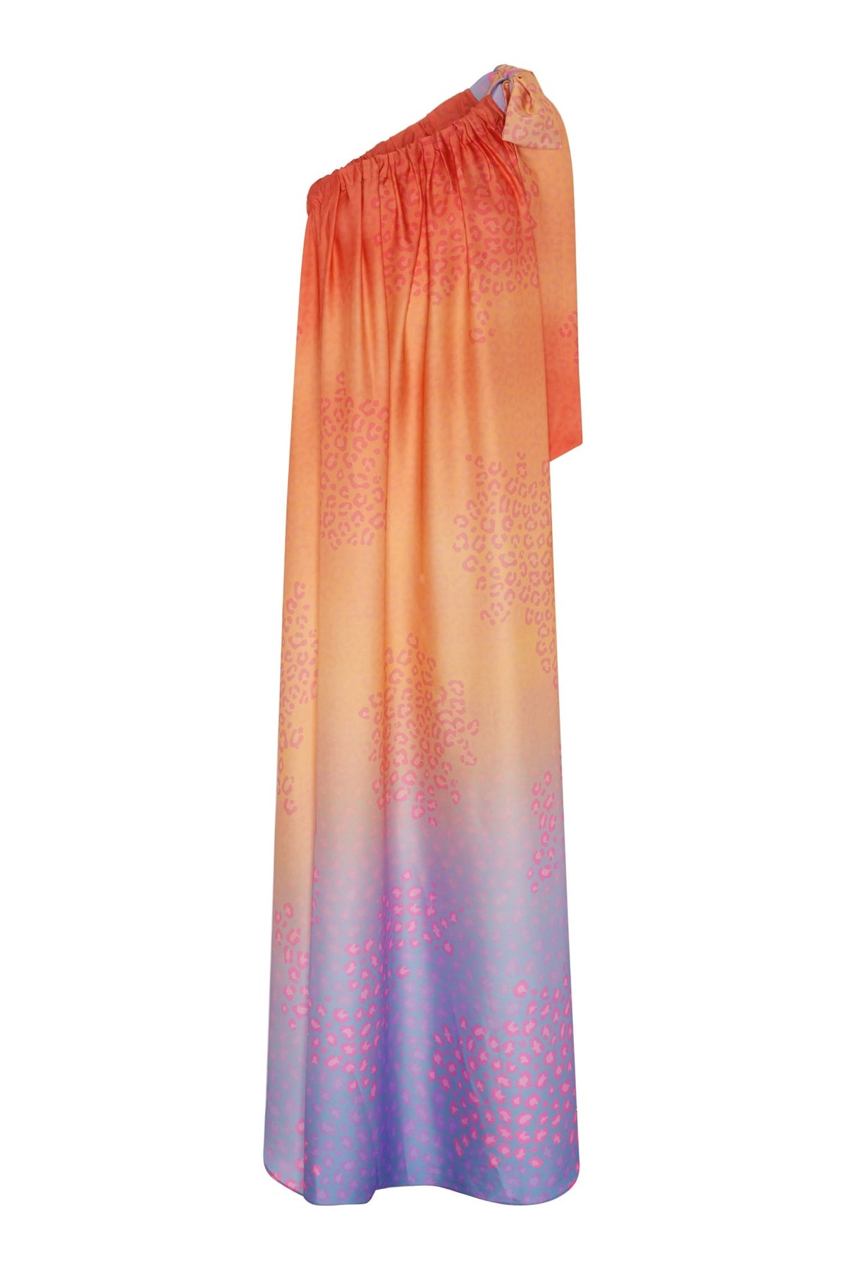 Oro Gradient Leo Dress l |فستان Oro Gradient Leo Orange - Maison Clad