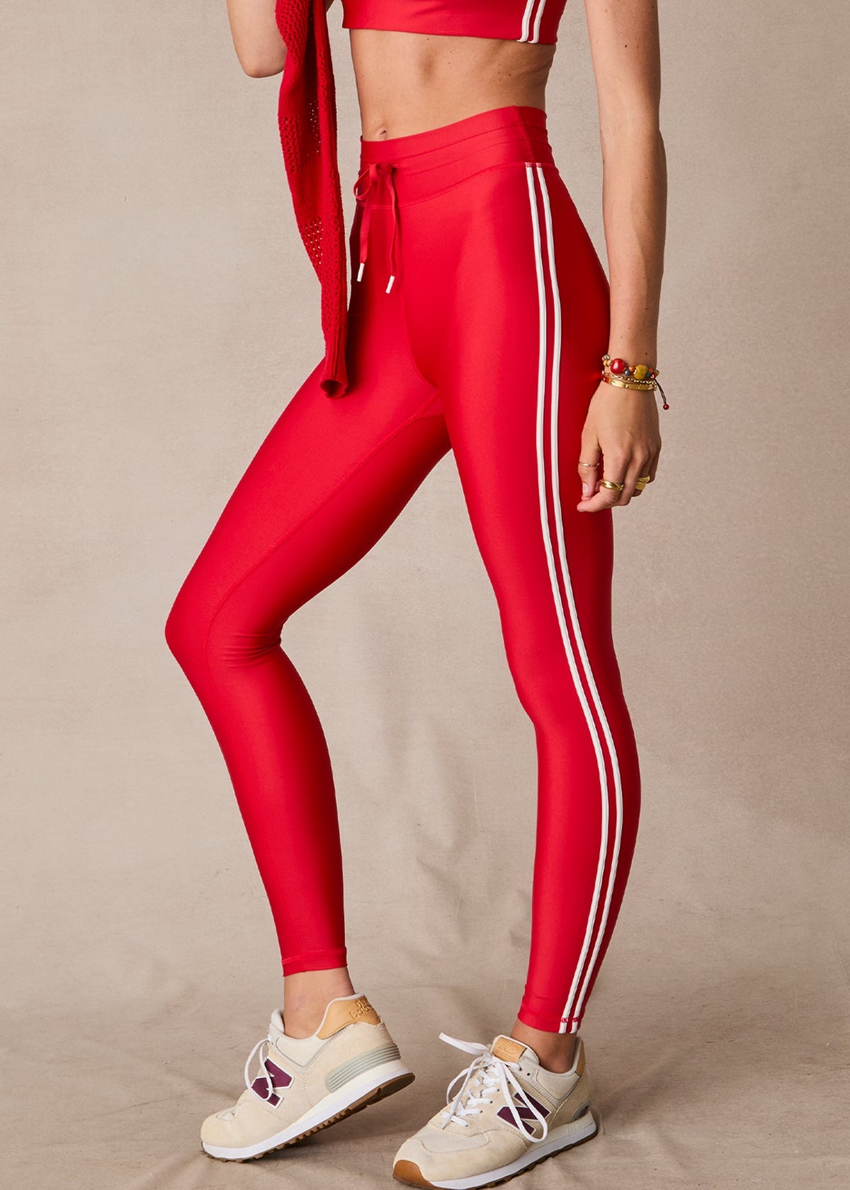 OXFORD CHERRY RED 25IN LEGGING| سروال ضيق OXFORD - Maison Clad