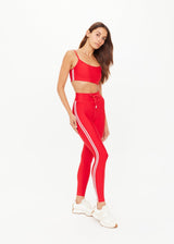 OXFORD CHERRY RED 25IN LEGGING| سروال ضيق OXFORD - Maison Clad