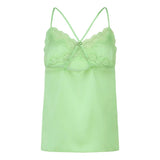 Pandora Green Camisole Top | بيجاما نسائية - Maison Clad