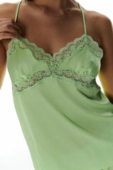 Pandora Green Camisole Top | بيجاما نسائية - Maison Clad