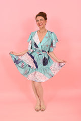 Polly Astro Dress Green Short | فستان نسائي - Maison Clad