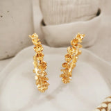 Racine Earrings Gold | حلق نسائي - Maison Clad